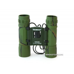 Бинокль Tasco 10x25 зеленый