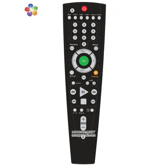Пульт ДУ для телевизора с DVD BBK LT121