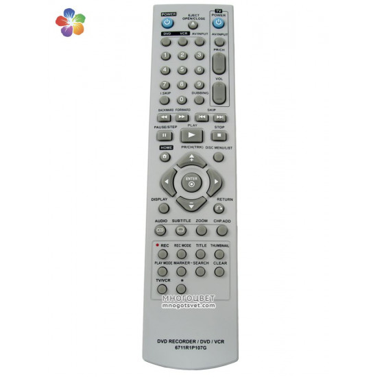 Пульт ДУ для DVD recorder LG (6711R1P107G)
